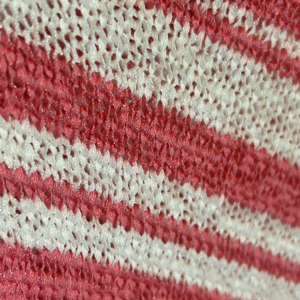 Chico's Pink and White Chevron Sweater - Picture 8 of 8